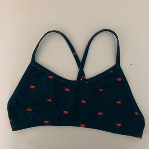 Navy Blue Rainbow Leon 2 Jolyn Bikini Top- small